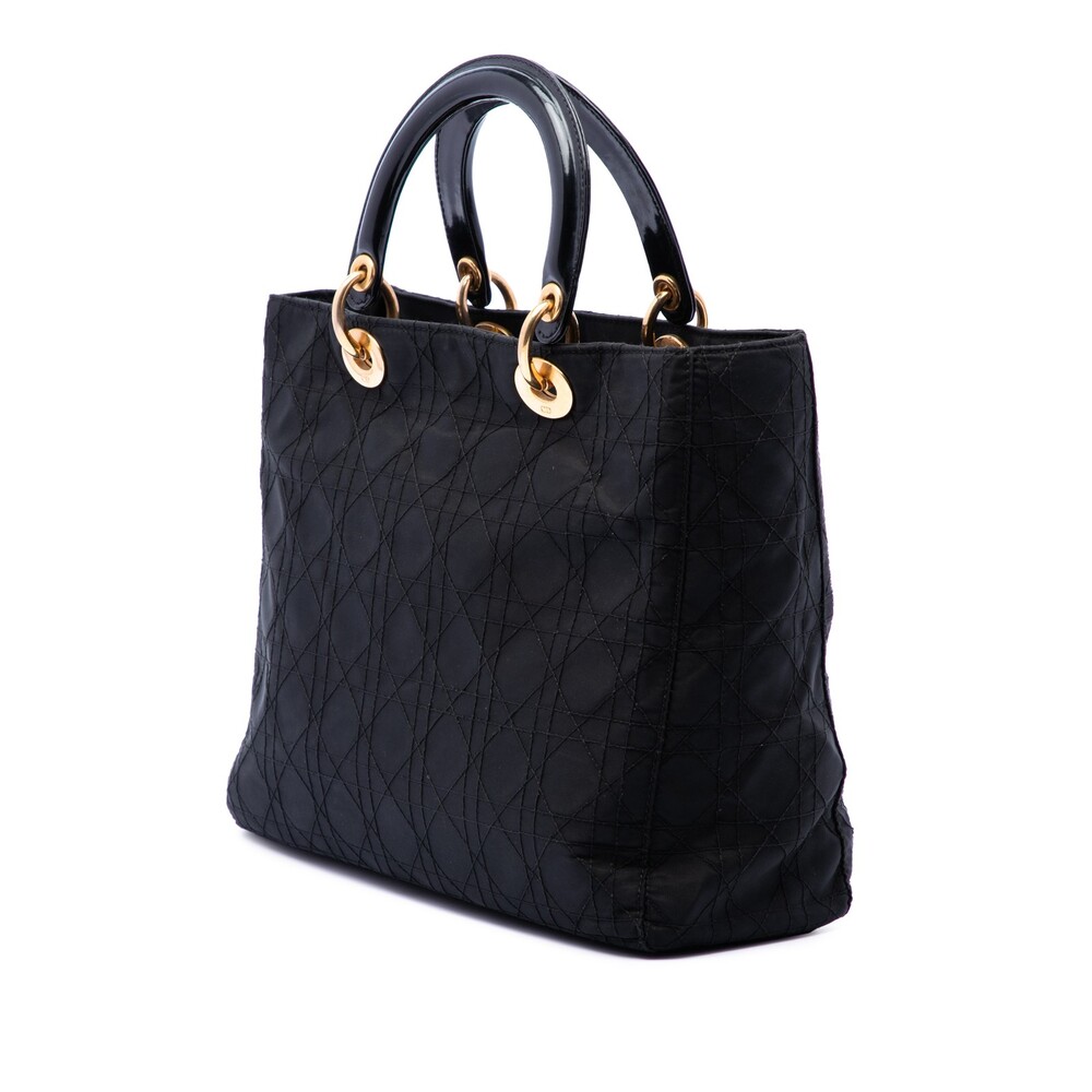 Dior Large Nylon Cannage Lady Pre-Loved #271555D14B - Picture 2 of 6
